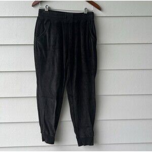 Michael Michael Kors Sz S Drawstring Elastic Waist Stretch Velour Joggers